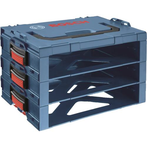 《メーカー》 ボッシュ（株） 《品番》 I-BOXX RACK3 《特長》 ●エルボックスシステムに連結可能な引出しラックです。 ●連結して積み重ねることが可能です。 ●L-BOXXに引き出しを追加し