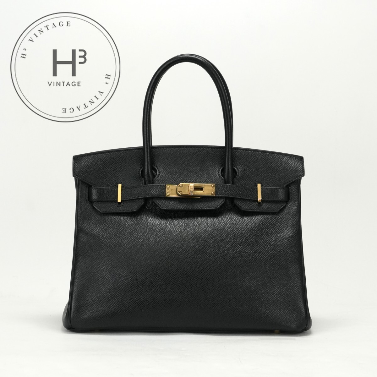 エルメス HERMES バーキン30 バーキン 30 バッグ トートバッグ エプソン ノワール ブラック 黒 ゴールド金具 ヴォーエプソン