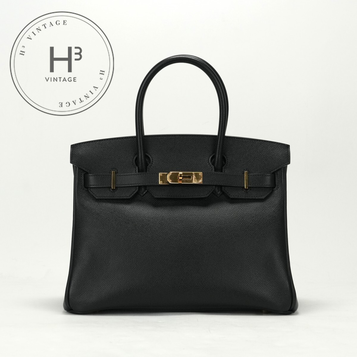 エルメス HERMES バーキン30 バーキン 30 バッグ トートバッグ エプソン ノワール ブラック 黒 ゴールド金具 ヴォーエプソン