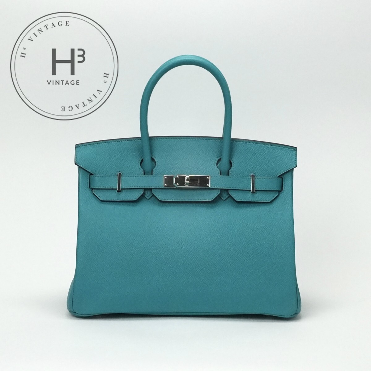 エルメス HERMES バーキン30 バーキン 30 バッグ トートバッグ エプソン ブルーパオン Bluepaon ブルー Blue グリーン Green 青 緑