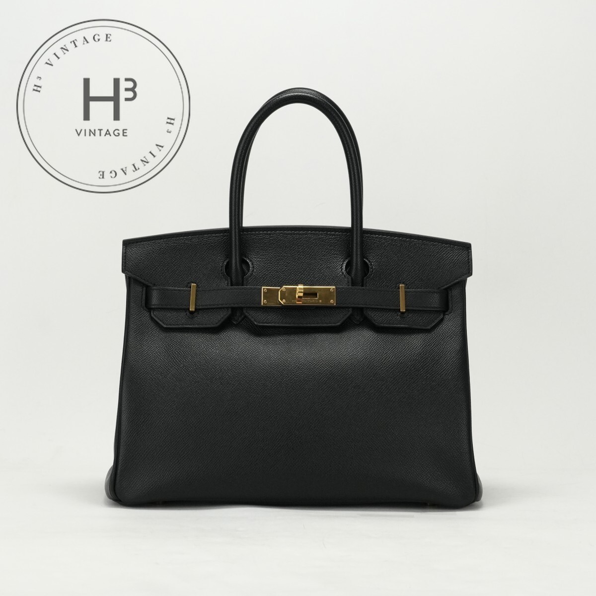 エルメス HERMES バーキン30 バーキン 30 バッグ トートバッグ エプソン ノワール ブラック 黒 ゴールド金具 ヴォーエプソン