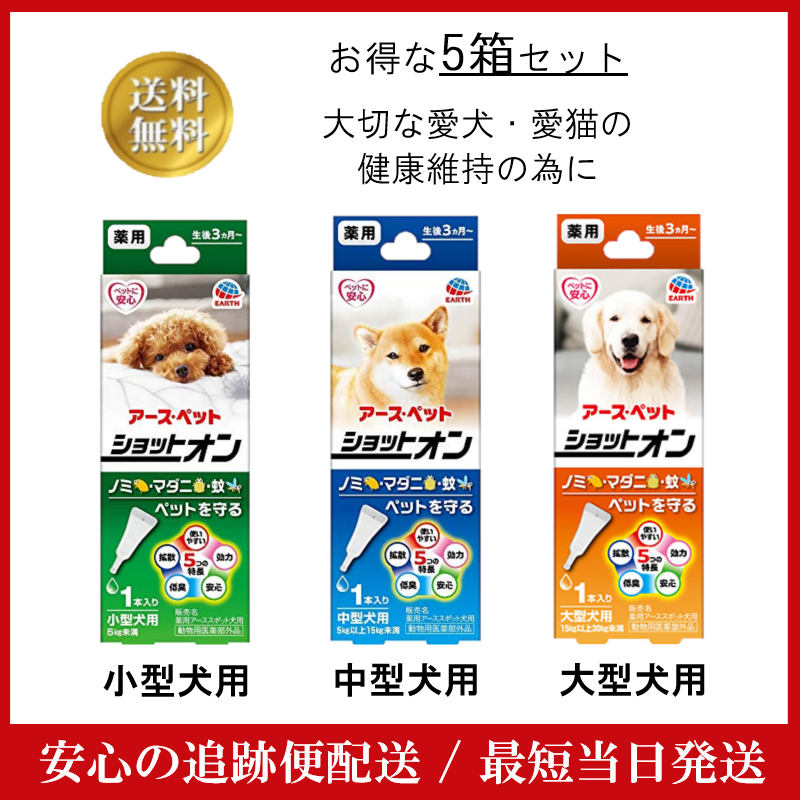 効能または効果 犬に寄生するノミ、マダニの駆除及び蚊の忌避 用法及び用量 １頭あたりの用法及び用量 犬の体重： 5kg未満 用法： 被毛をかき分け後頭部及び肩甲骨間の２点に約1/2量ずつ滴下する。 用