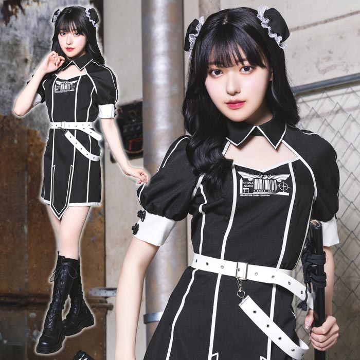 ≪Costume/Halloween≫モノキューレ チャイナ「ミステリアスで強くてかっこいい女の子」になりたいを叶える戦闘系コスチュームシリーズ。それぞれのモチーフに近代的なデザインを組み合わせ、クー