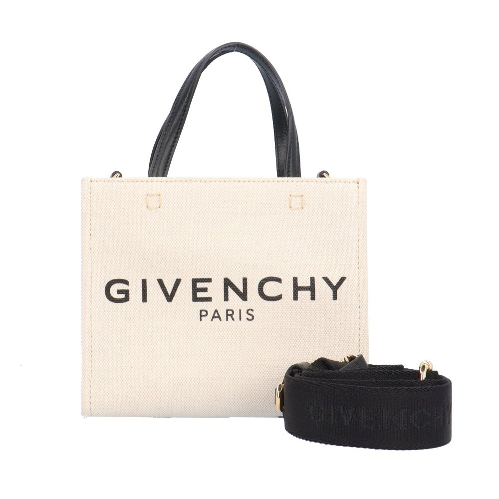 ジバンシー G-トートミニバッグ トートバッグ コットン BB50N0B1DR 255 ベージュ レディース Givenchy 中古 R & Kリサイクルキング