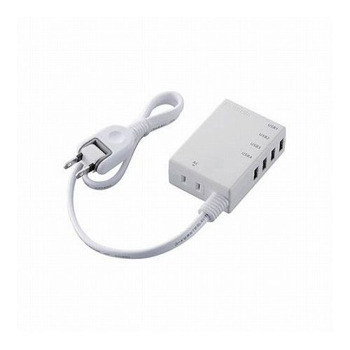 【仕様】●USBポート数は4ポート、総電源出力は5V/3.1Aです。 ●USB充電部に10年使える長寿命設計を実現しています。※あくまでも電気設計上の寿命であり、製品の寿命を保証するものではありません