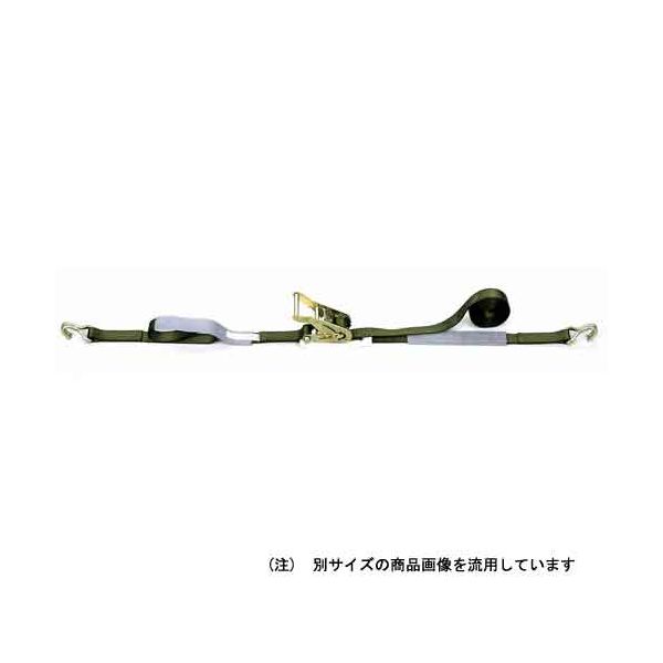 【商品特長】【用途】トラック搬送等での積荷の固定。【機能・特徴】走行中の衝撃荷重に強い、プロ仕様。熱処理済み本体金具に強靭なポリエステルベルト採用の安全設計です。プロテクター１枚、スリーブ２枚付きです