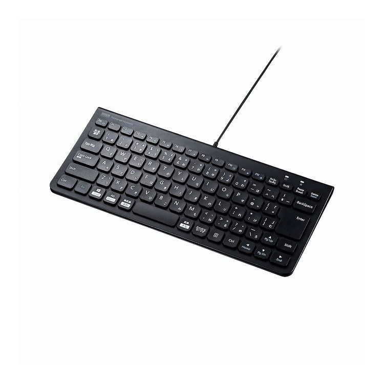 【商品特長】無駄を省いた薄型＆コンパクトなパンタグラフ式キーボード。ブラック。■インターフェース：USB HID Ver.1.1準拠■コネクタ形状：Aタイプコネクタ■キー数：86キー■キーピッチ：18