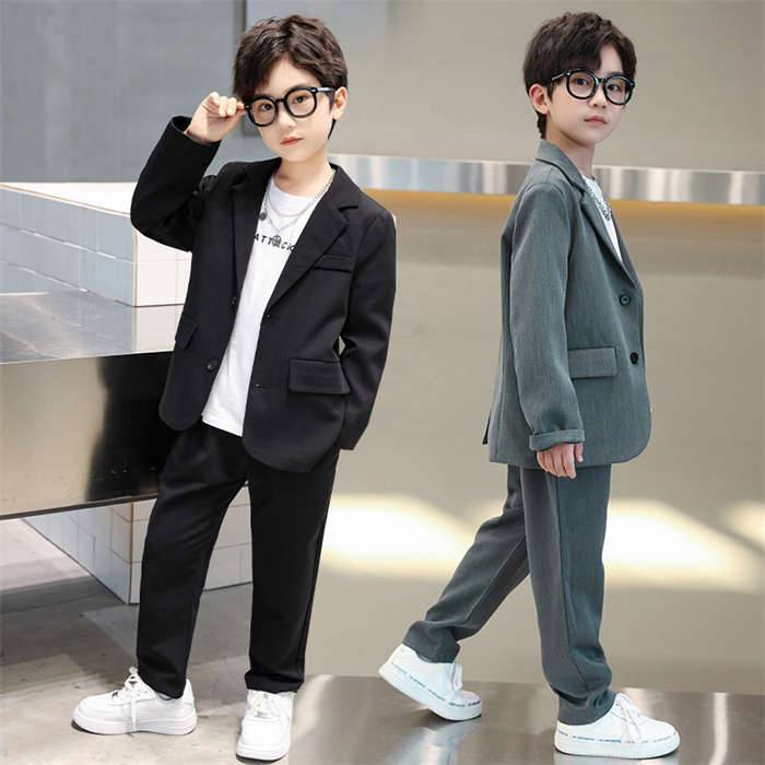 商品名：卒業式 スーツ 男の子 子供スーツ フォーマルスーツ 入学式 スーツ キッズスーツ スーツセット 2点セット ジャケット パンツ 入学式 卒業式 七五三 上下セット カジュアルスーツ 無地 卒