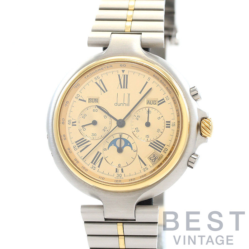 【中古】DUNHILL MILLENNIUM CHRONOGRAPH EL PRIMERO TRIPLE CALENDAR MOON PHASE ダンヒル ミレニアム クロノグラフ エル・プリメロ ト