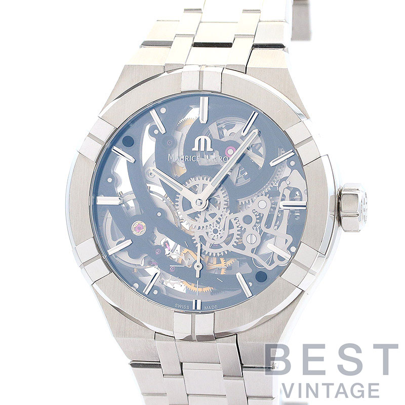 【中古】MAURICE LACROIX AIKON AUTOMATIC SKELETON モーリス・ラクロア アイコン オートマティック スケルトン AI6028-SS002-030-1