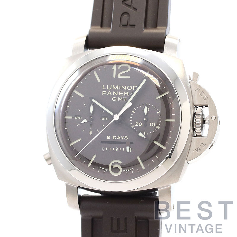 【中古】OFFICINE PANERAI LUMINOR 1950 CHRONO MONOPULSANTE 8 DAYS GMT TITANIO 44MM オフィチーネ・パネライ ルミノール 1950 クロノ