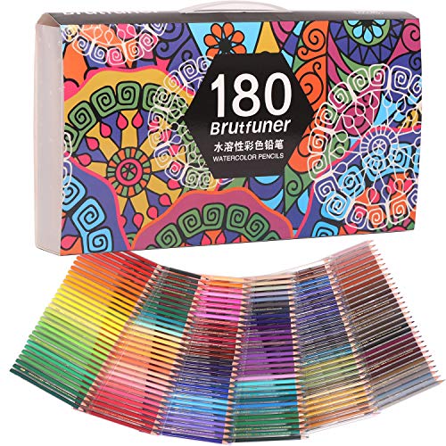 ・マルチ* マルチ* 180色水溶性色鉛筆 ・・Color:マルチ* マルチ* 180色水溶性色鉛筆 ・180色セット:180色あり、軸に色番号を表記しているので色の選択が簡単です。発色が鮮やかで細や