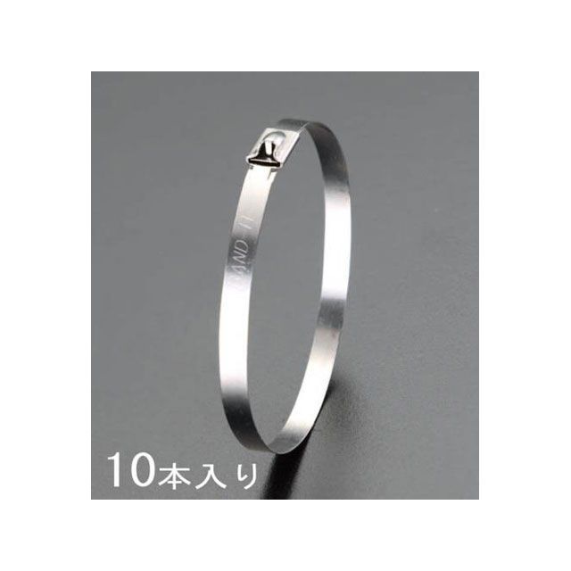 ●メーカー名：エスコ / ESCO●商品名：4.6x200mm 結束バンド（SUS304/10本）メーカー品番：EA463FM-51JANコード：4518340814745