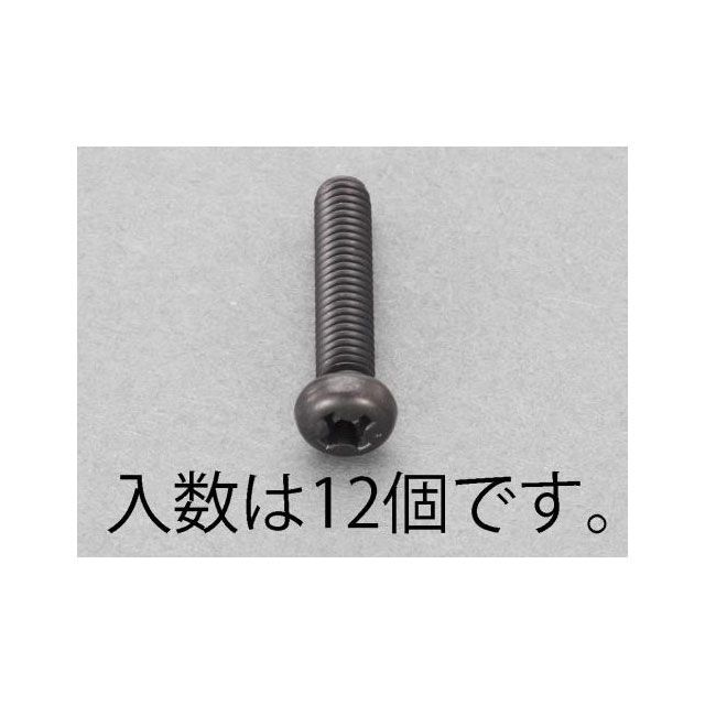 ●メーカー名：エスコ / ESCO●商品名：M5x10mm ナベ頭小ねじ（ステンレス/黒色/12本）メーカー品番：EA949TE-510JANコード：4518340989061