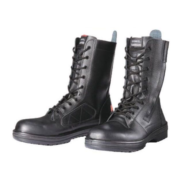 ●メーカー名：ドンケル / DONKEL●商品名：レスキュープロ 消防用安全靴 ワイド樹脂先芯ゴム2層底 長編上靴●サイズ：23.5cmメーカー品番：レスキュープロJANコード：49790588408