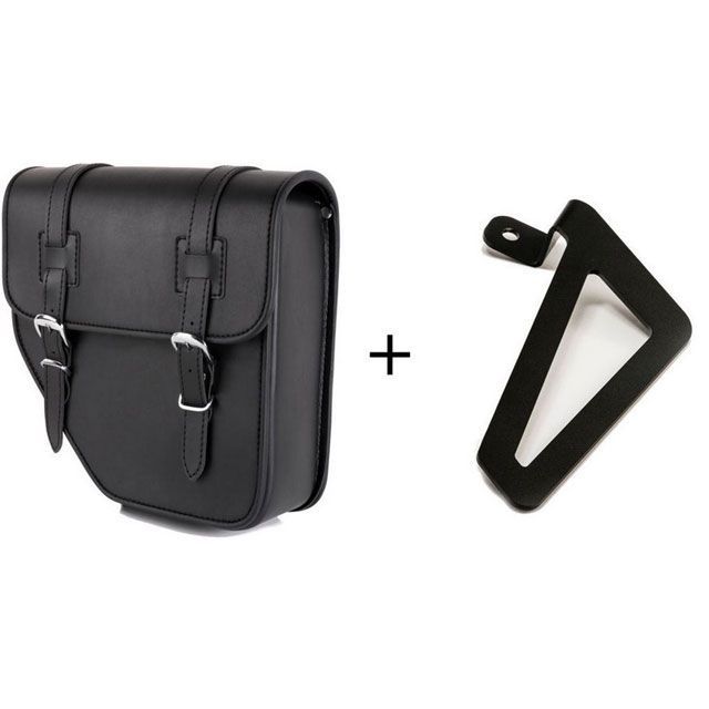 カスタムアクセス Ibiza Leather Saddlebag Left Side ＋ Universal Support Side Left B & hellip;