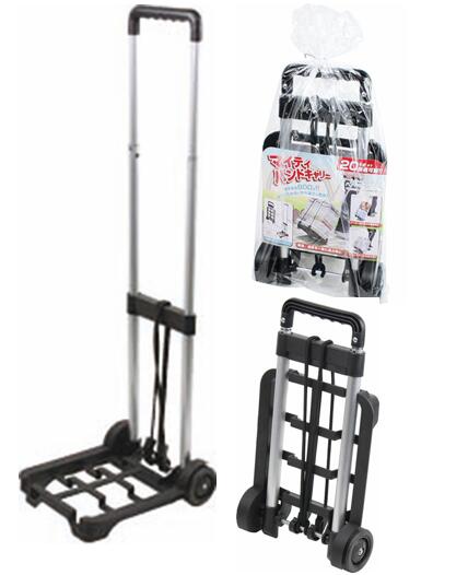 本体重量800g！折りたたみ時の持ち運びも簡単！ 水タンク、灯油タンク、BBQ道具や木炭、紙ごみを出す時やお仕事で重たい荷物を運ぶ時にも。 品名：マイティハンドキャリー サイズ：使用時／245×300