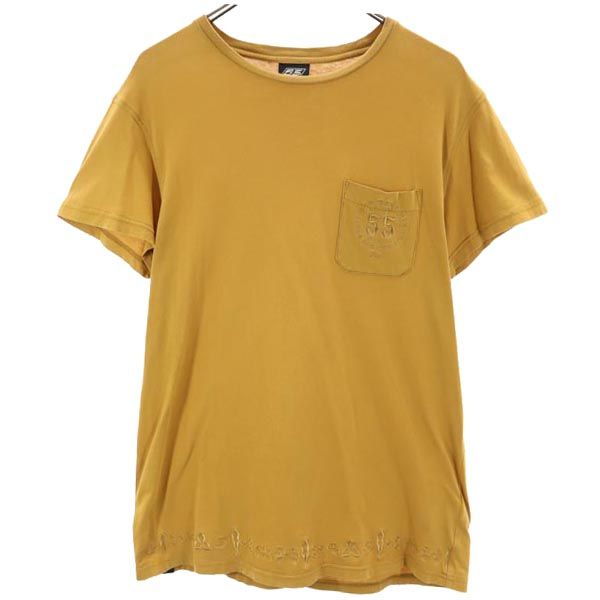 フィフティーファイブディーエスエル 半袖 Tシャツ S ブラウン系 55DSL ポケT メンズ