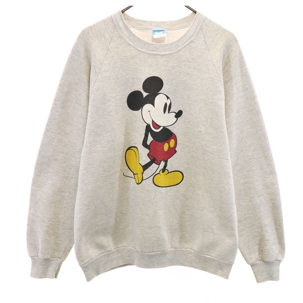 ディズニー 90s USA製 オールド 長袖 スウェット トレーナー XL グレー Disney メンズ ※サイズに関しまして実寸も参考にお願いいたします。(サイズ不明、男女どちらか不明、紳士服のサイ
