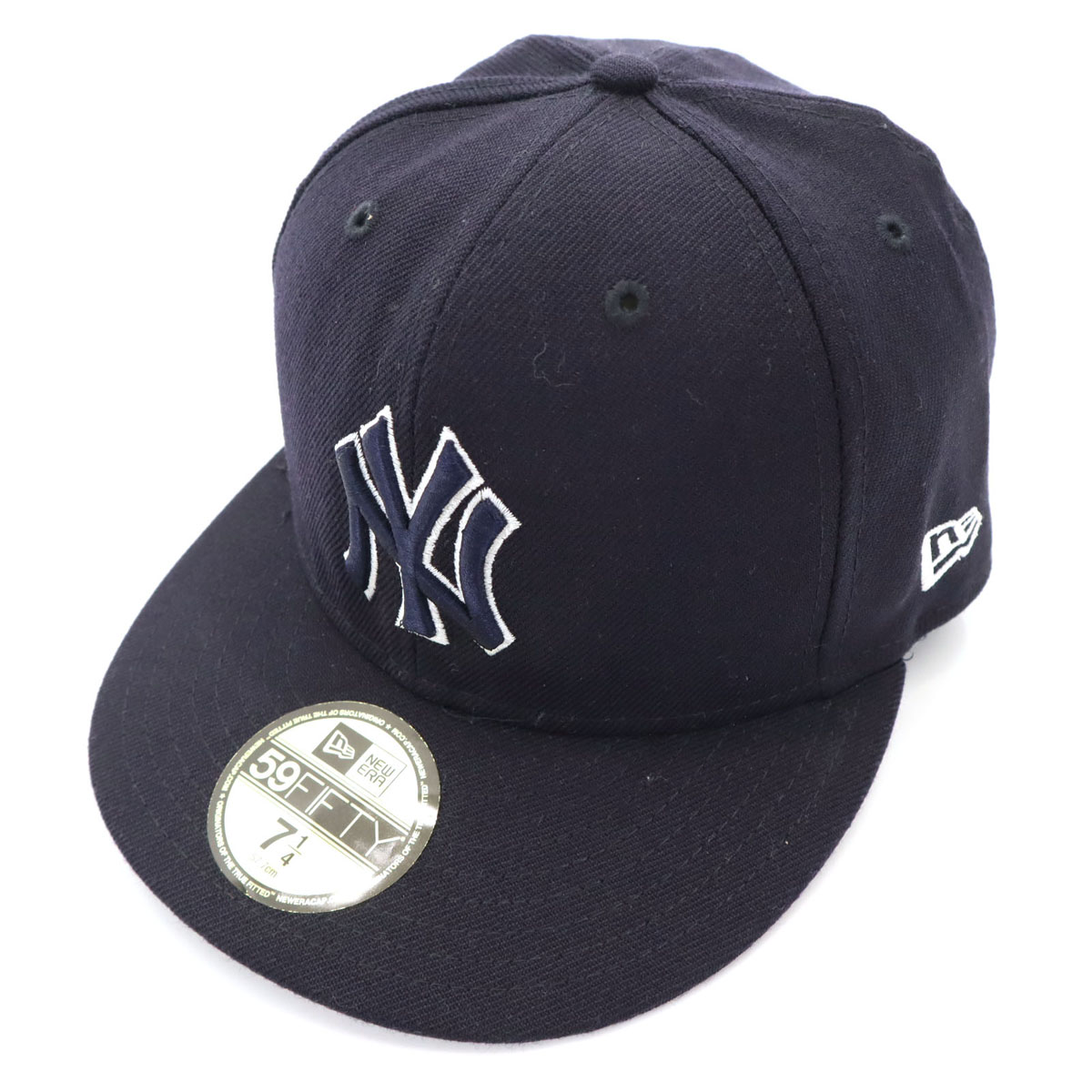 ニューエラ 59FIFTY ニューヨークヤンキース ウール キャップ 7 1/4 ブラック NEW ERA メンズ ※サイズに関しまして実寸も参考にお願いいたします。(サイズ不明、男女どちらか不明、紳