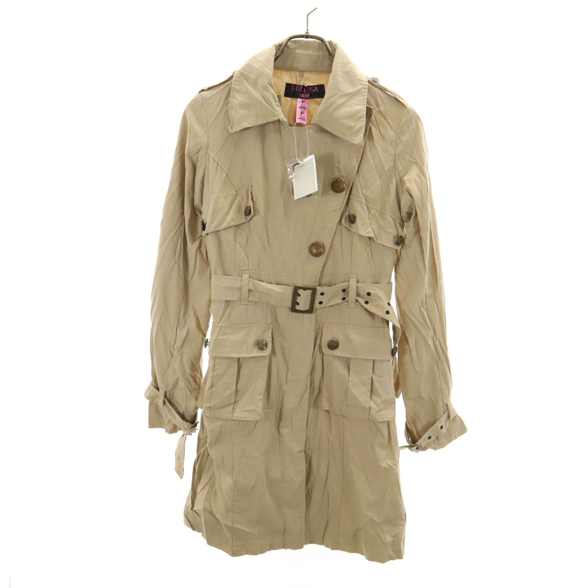 LIZ LISA doll リズリサドール トレンチコート F ベージュ レディース