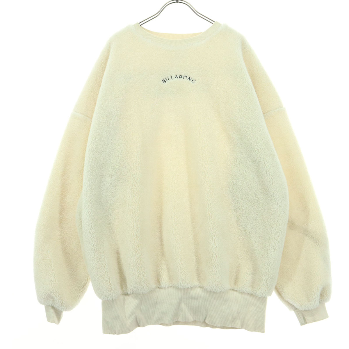 BILLABONG ビラボン 英字 長袖 トレーナー M ホワイト スウェット ボア メンズ