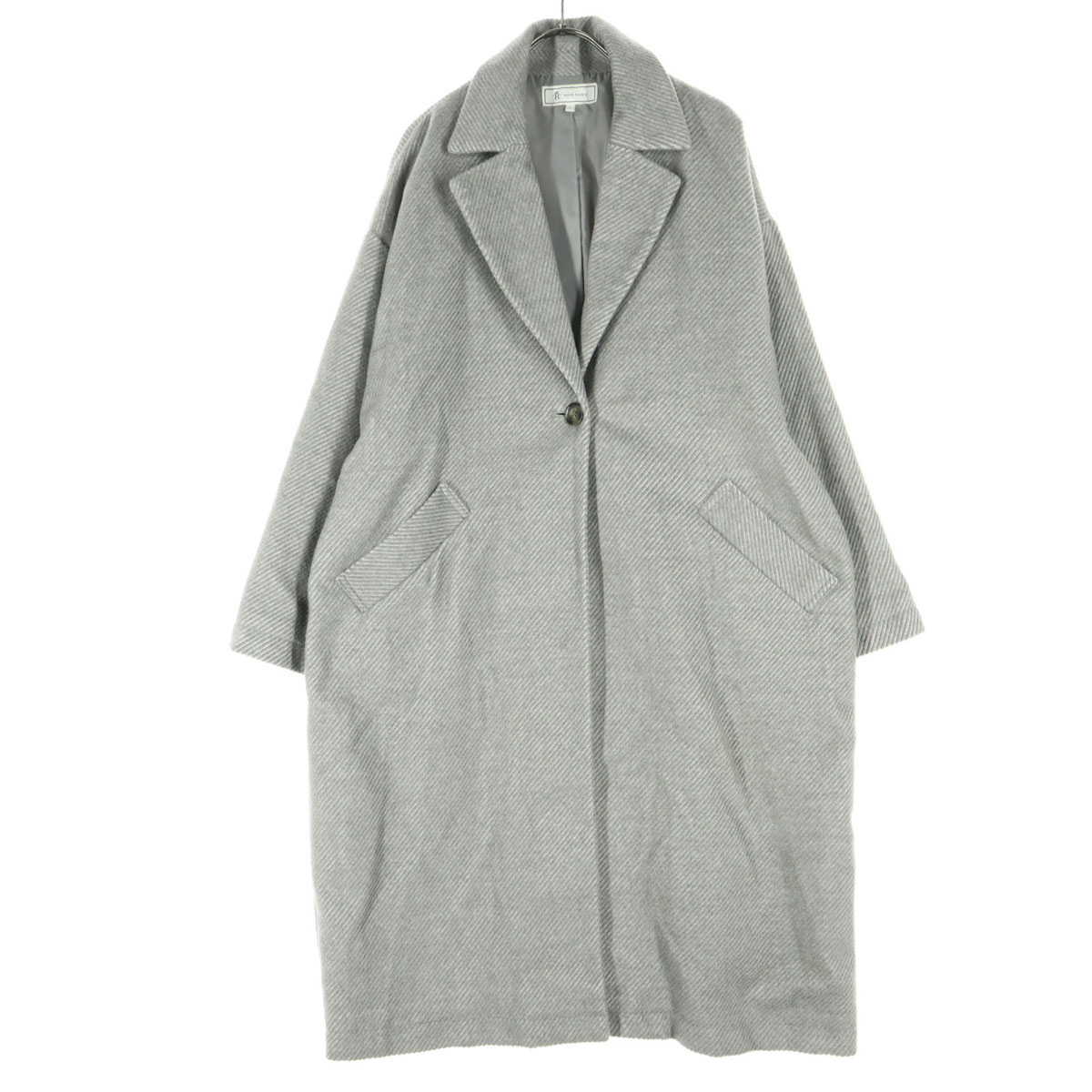 美品 ROPE PICNIC ロペピクニック 長袖 コーデュロイコート M グレー レディース