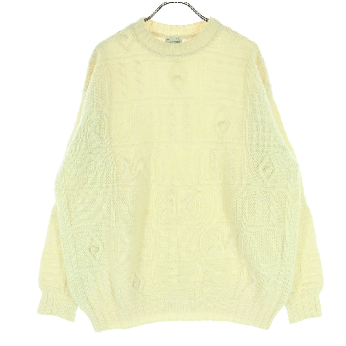 UNITED COLORS OF BENETTON ユナイテッドカラーズオブベネトン 長袖 セーター ホワイト レディース