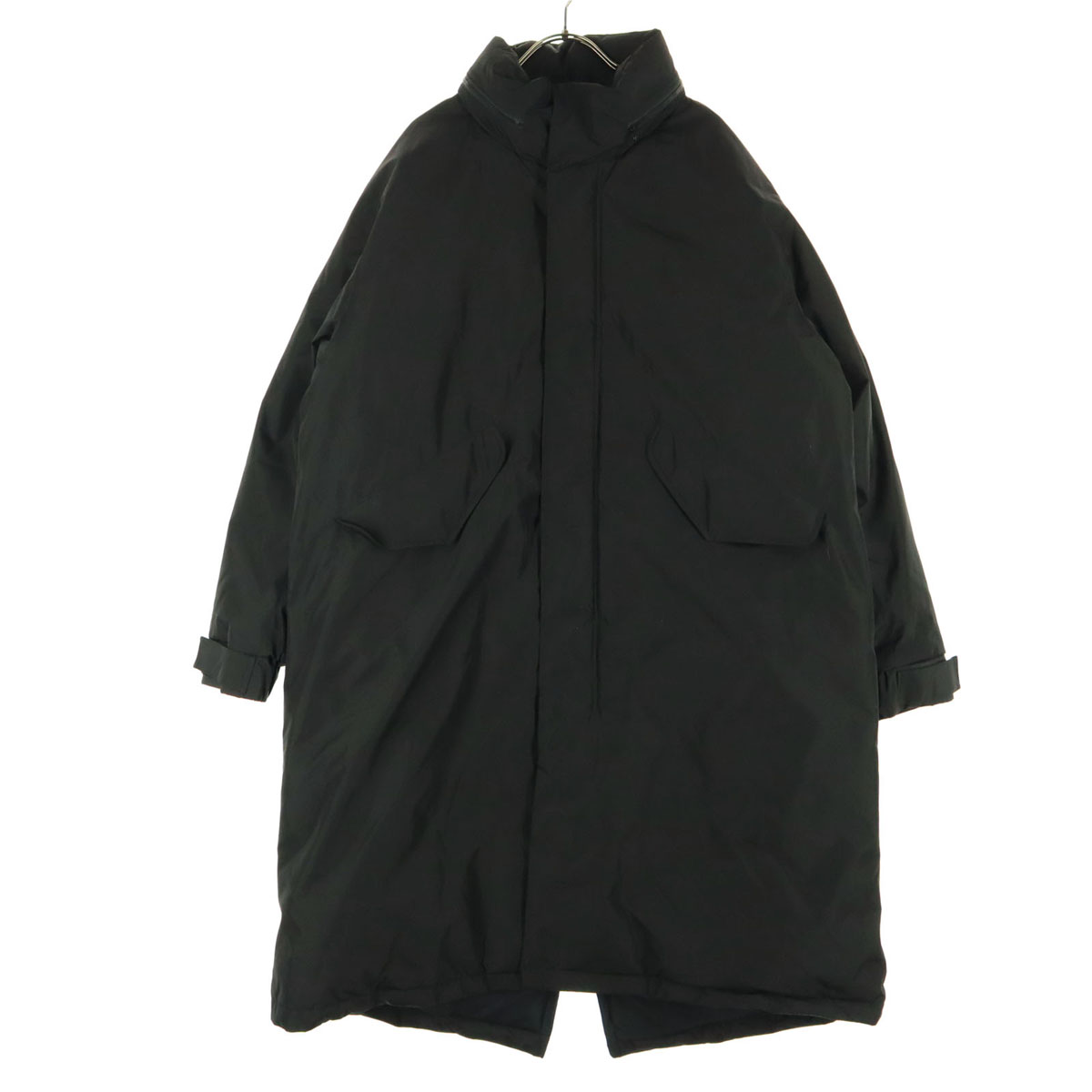 GU ジーユー 長袖 中綿コート L ブラック メンズ