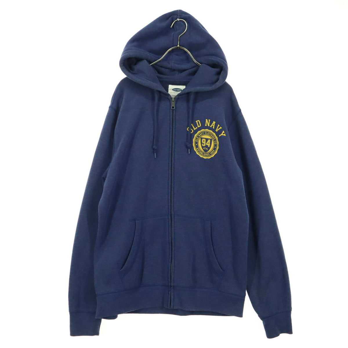 OLD NAVY オールドネイビー 裏起毛 長袖 ジップパーカー L ブルー メンズ