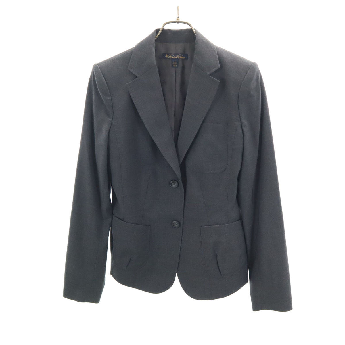 Brooks Brothers ブルックスブラザーズ テーラードジャケット 6 グレー レディース