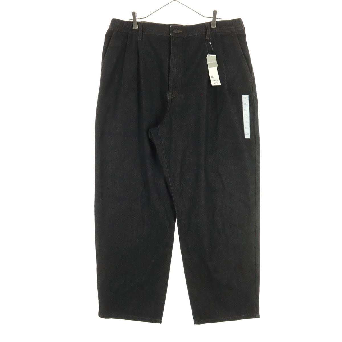 未使用 GU ジーユー デニムパンツ XXL ダークグレー メンズ