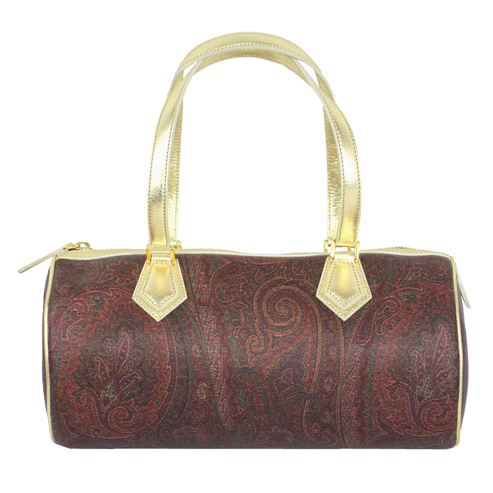エトロ バッグ レディース ETRO ハンドバッグ ペイズリー柄 PVCコーティング×メタリックレザー アウトレット 07737 2394 0600