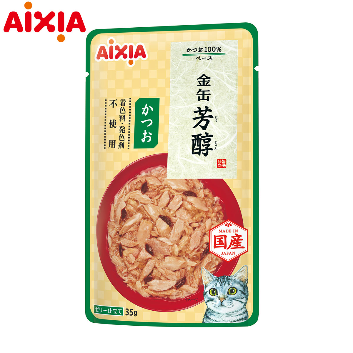 アイシア キャットフード 金缶 芳醇 かつお 35g