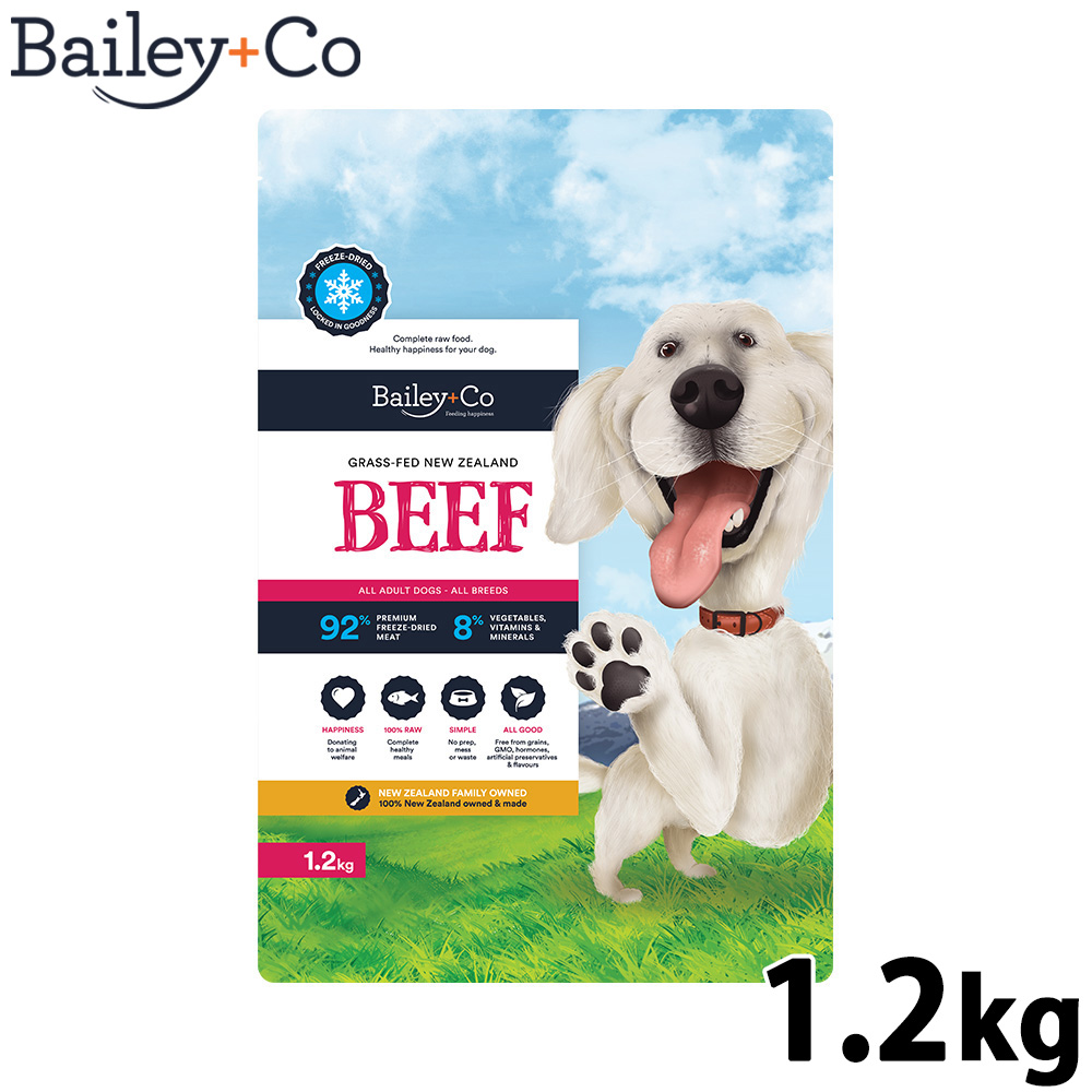 ベイリーコー Bailey+Co ドッグフード フリーズドライ コンプリート ビーフ 1.2kg