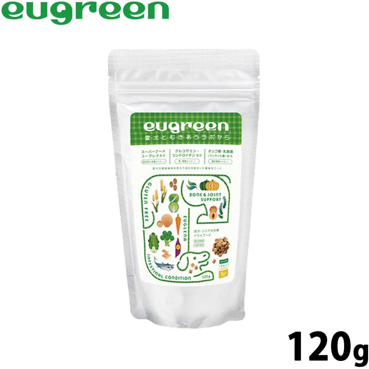 ユーグリーン ドッグフード 機能性総合栄養食 チキン 120g