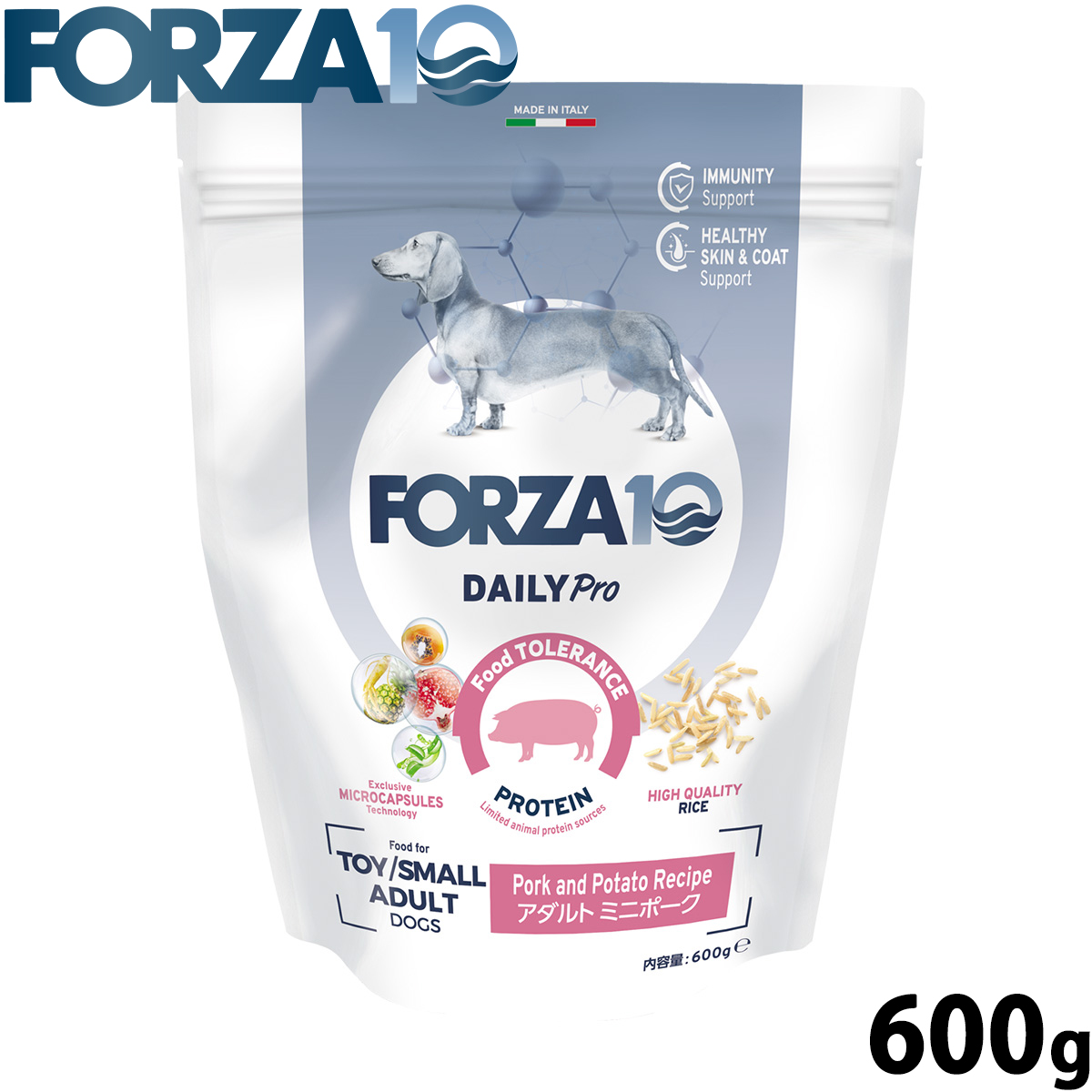 フォルツァ10 Forza10 ドッグフード デイリープロ Daily Pro アダルトミニ ポーク 600g