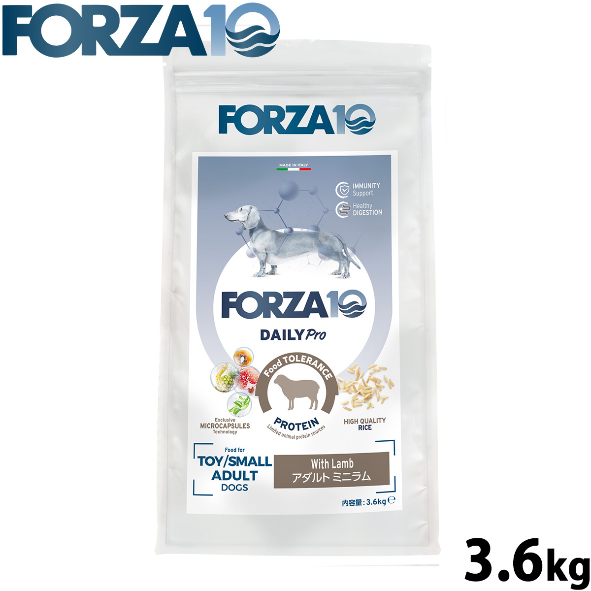 フォルツァ10 Forza10 ドッグフード デイリープロ Daily Pro アダルトミニ ラム 3.6kg