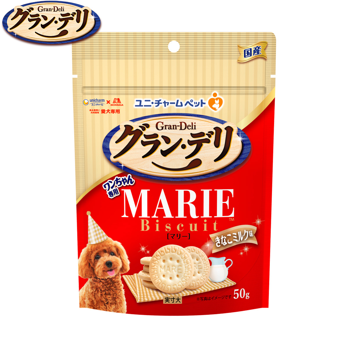 グラン・デリ 犬用おやつ ワンちゃん専用マリービスケット きなこミルク味 50g