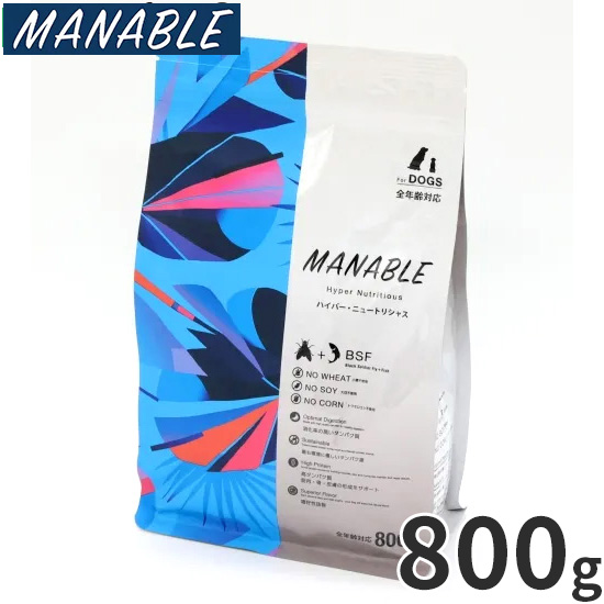マナブレ MANABLE ドッグフード ハイパーニュートリシャス 800g