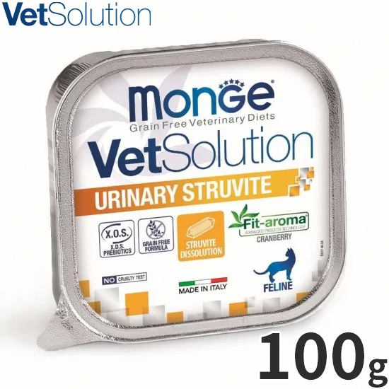 ベッツソリューション Vet Solution キャットフード 猫用食事療法食 ウェットトレイ 尿中ストルバイトサポート 100g
