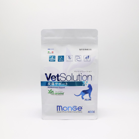 ベッツソリューション Vet Solution キャットフード 猫用食事療法食 皮膚サポート 400g×12個