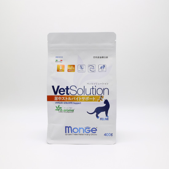 ベッツソリューション Vet Solution キャットフード 猫用食事療法食 尿中ストルバイトサポート 400g×12個