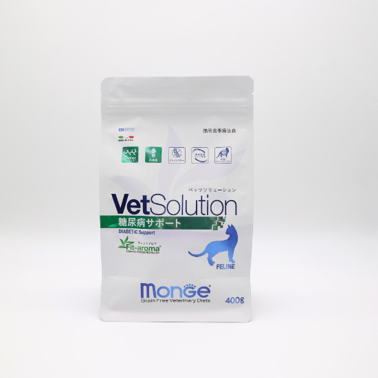 ベッツソリューション Vet Solution キャットフード 猫用食事療法食 糖尿病サポート 400g×12個