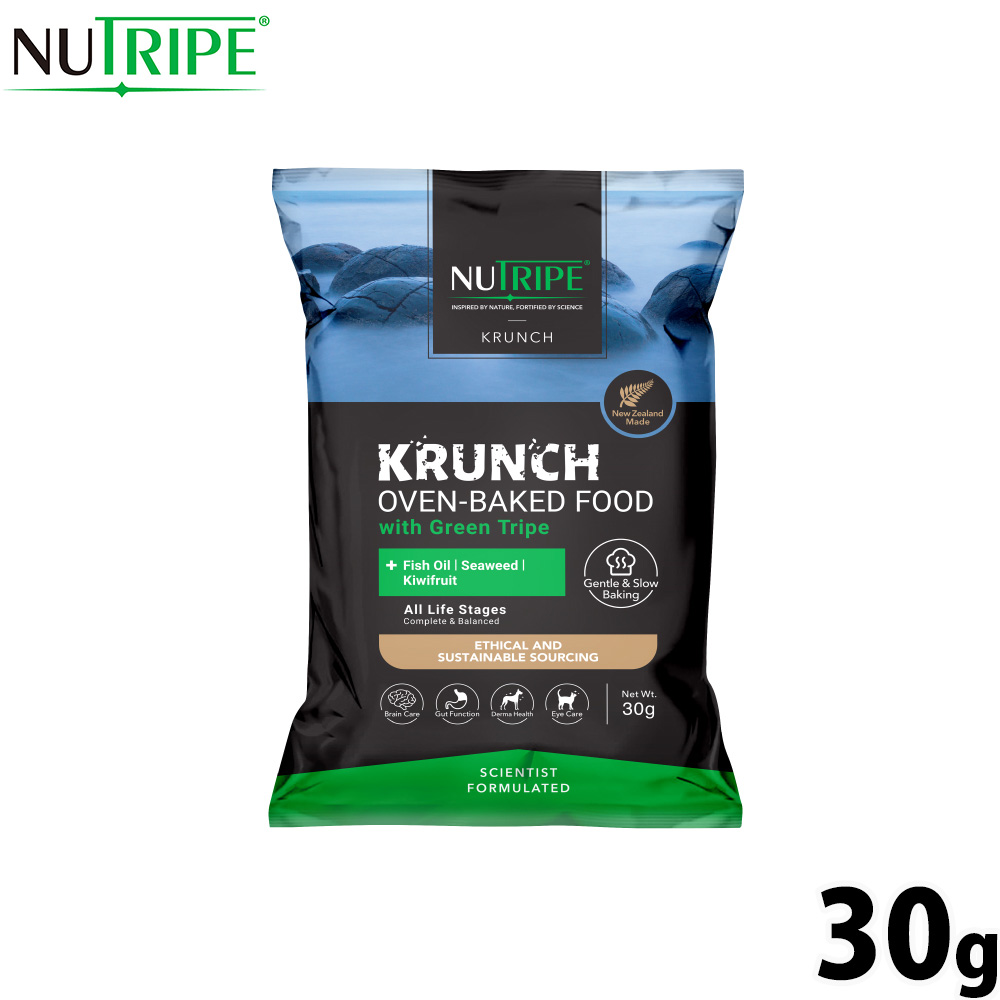 ニュートライプ NUTRIPE ドッグフード  クランチ オーブンベークド ラムwithグリーントライプ 30g