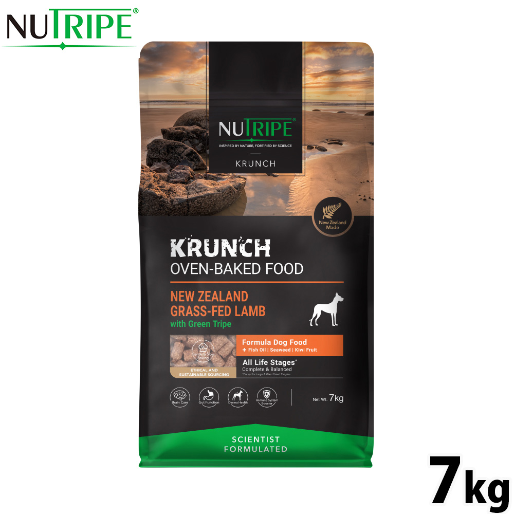 ニュートライプ NUTRIPE ドッグフード  クランチ オーブンベークド ラムwithグリーントライプ 7kg