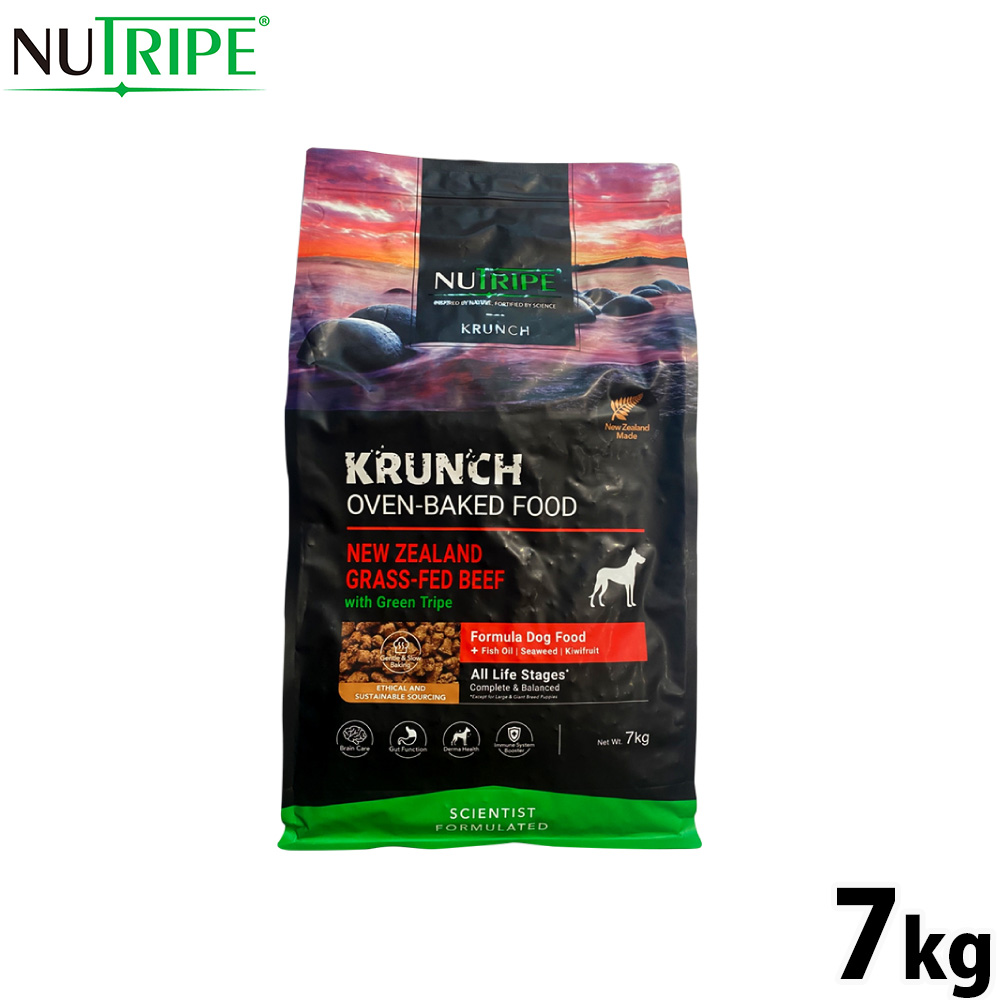 ニュートライプ NUTRIPE ドッグフード  クランチ オーブンベークド ビーフwithグリーントライプ 7kg