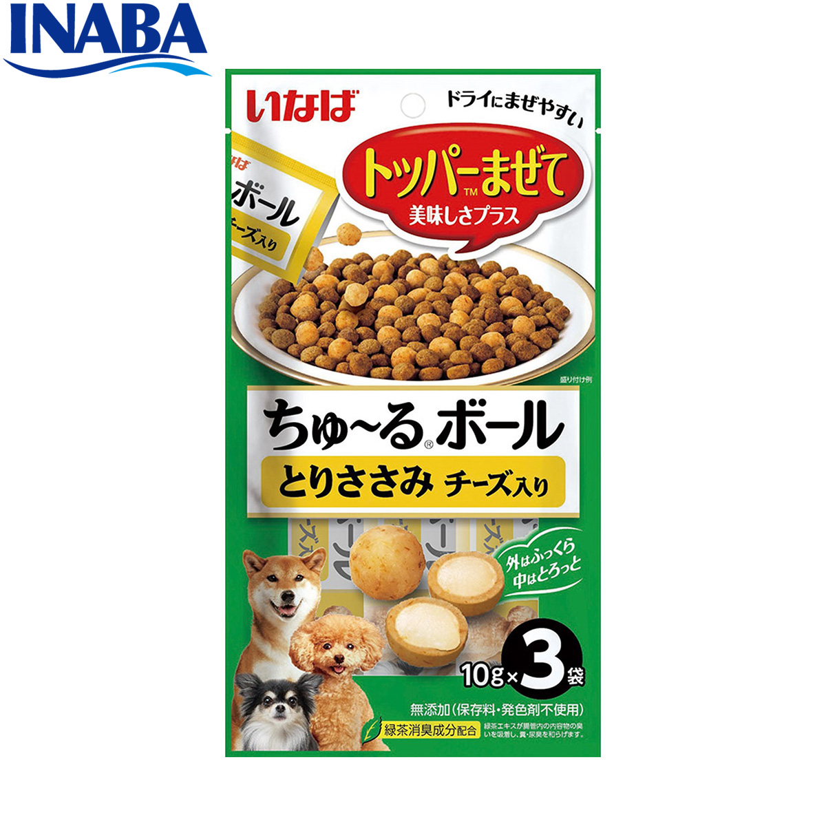 いなば 犬用 ちゅ~るボール とりささみ チーズ入り 10g×3袋