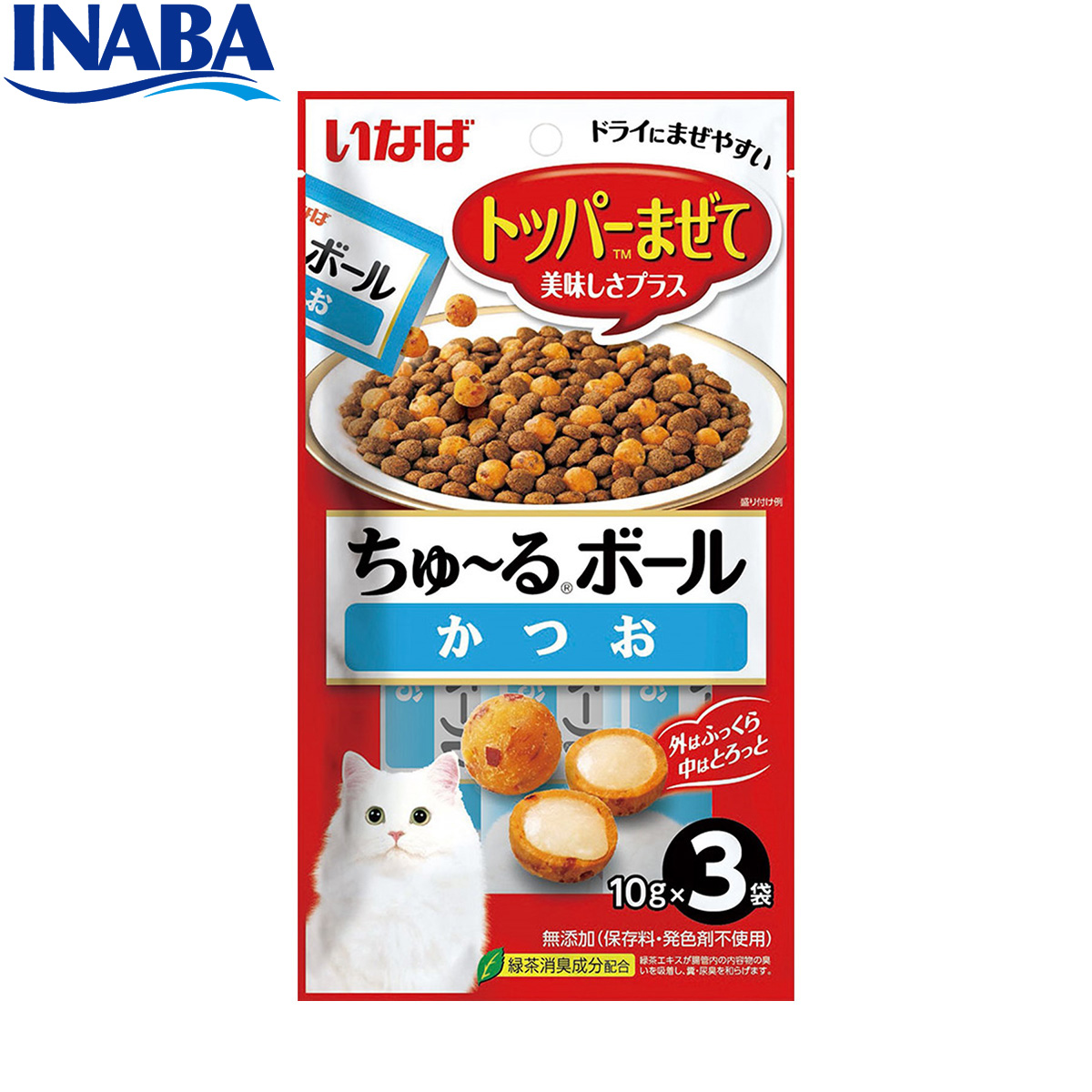 いなば 猫用 ちゅ~るボール かつお 10g×3袋