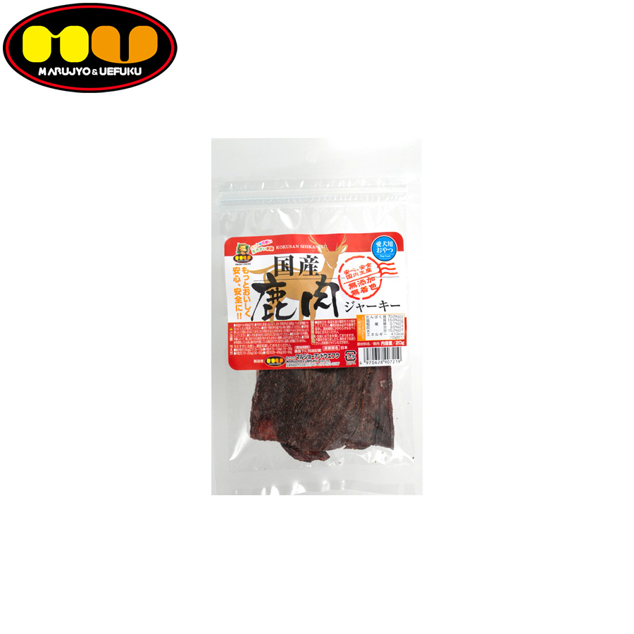 マルジョー&ウエフク 犬用おやつ 鹿肉ジャーキー 20g